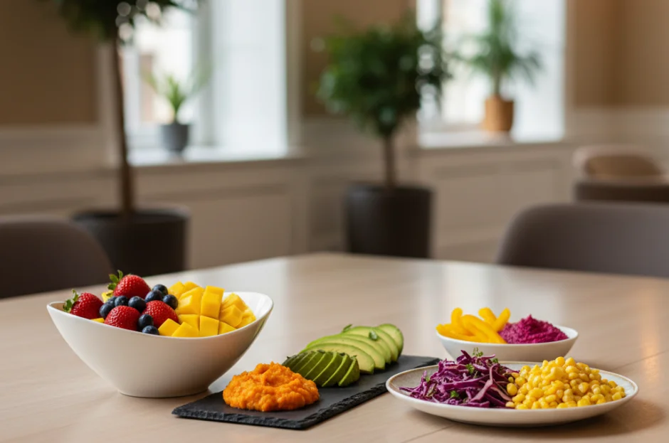 A influência das cores dos alimentos no apetite dos seus convidados