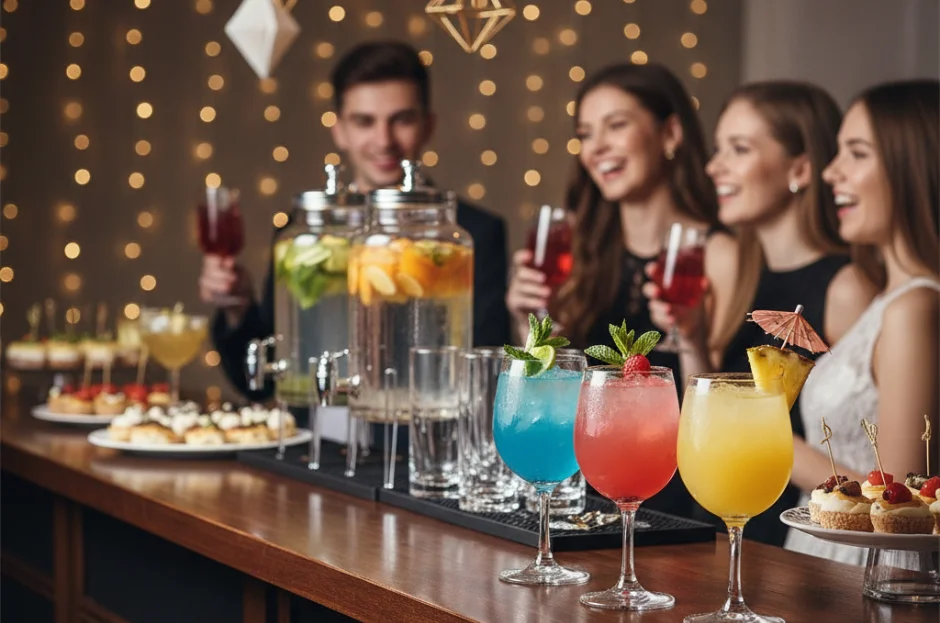 Bar de Drinks para Adolescentes: Opções sofisticadas e sem álcool para festas de 15 anos