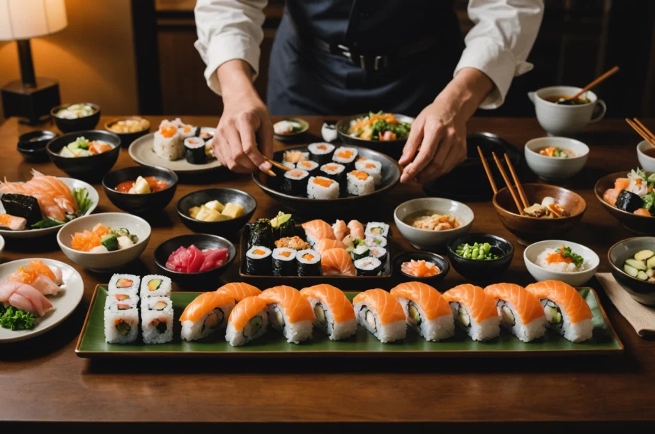 Buffet de Comida Japonesa a Domicílio: Frescor e Elegância na sua Mesa