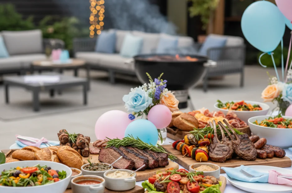 Buffet para Chá de Revelação com Churrasco Gourmet