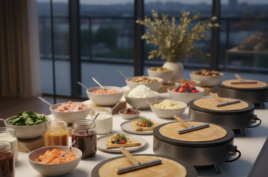 Buffet para Noite de Crepes e Galettes Francesas