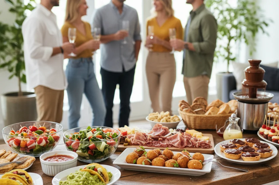 Buffet para Receber Amigos Pós-Viagem Internacional