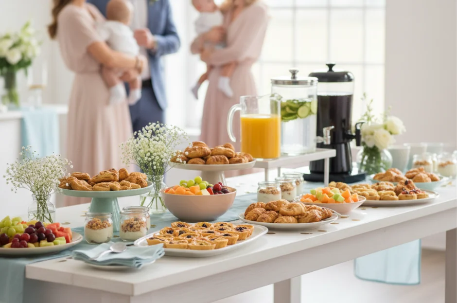 Buffet para Recepção de Batizado pela Manhã