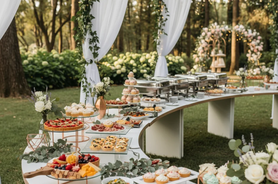 Buffet para Renovação de Votos no Jardim