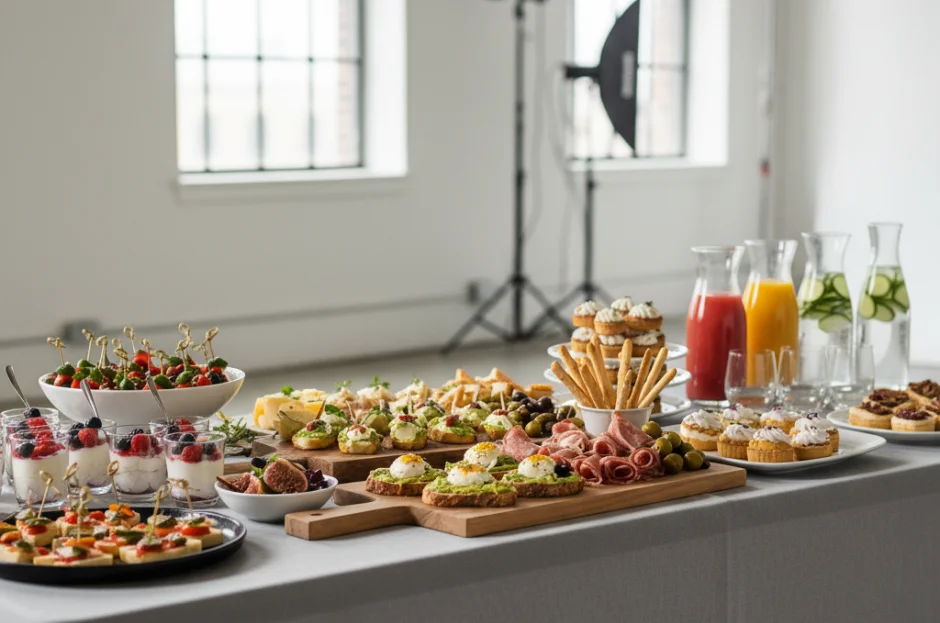 Buffet para Sessões de Fotos e Filmagens