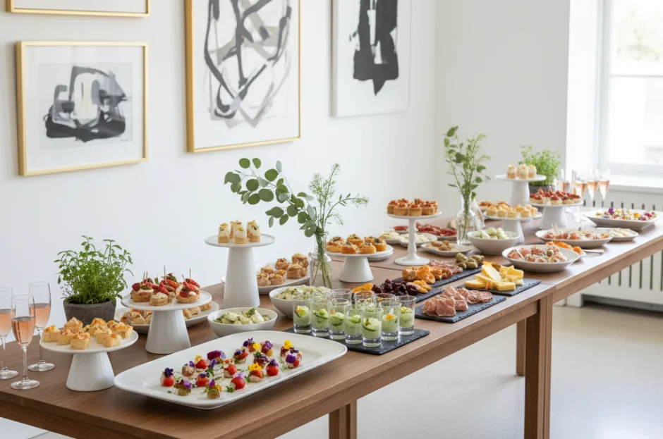 Buffet para Vernissage e Exposições de Arte em Casa