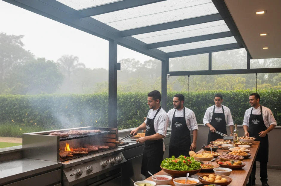 Churrasco em Dias de Chuva