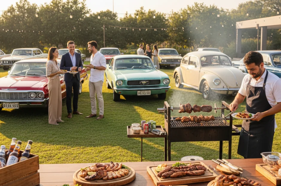 Churrasco para Confraternização de Clubes de Carros Antigos