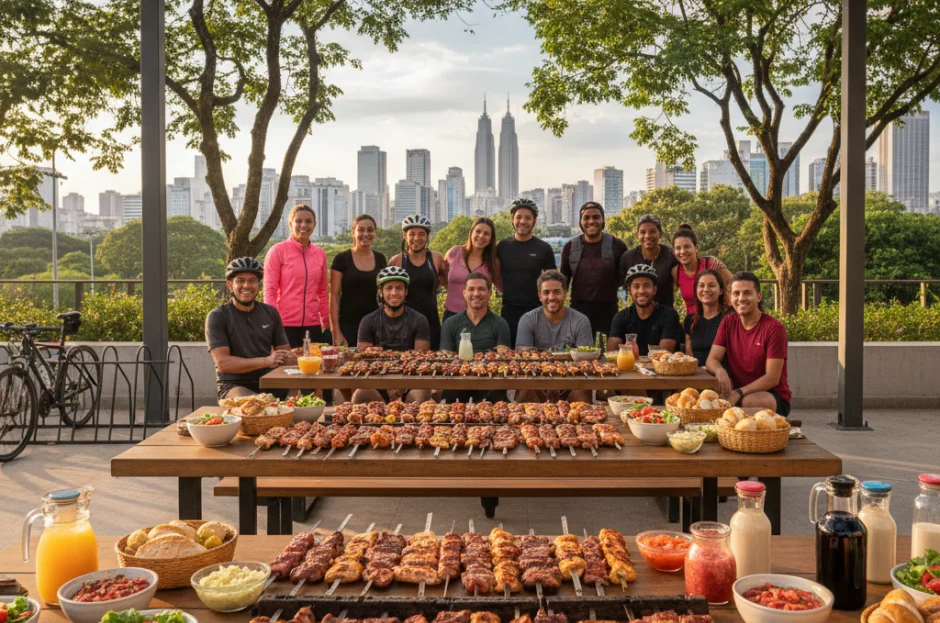 Churrasco para Grupos de Ciclistas e Atletas em SP