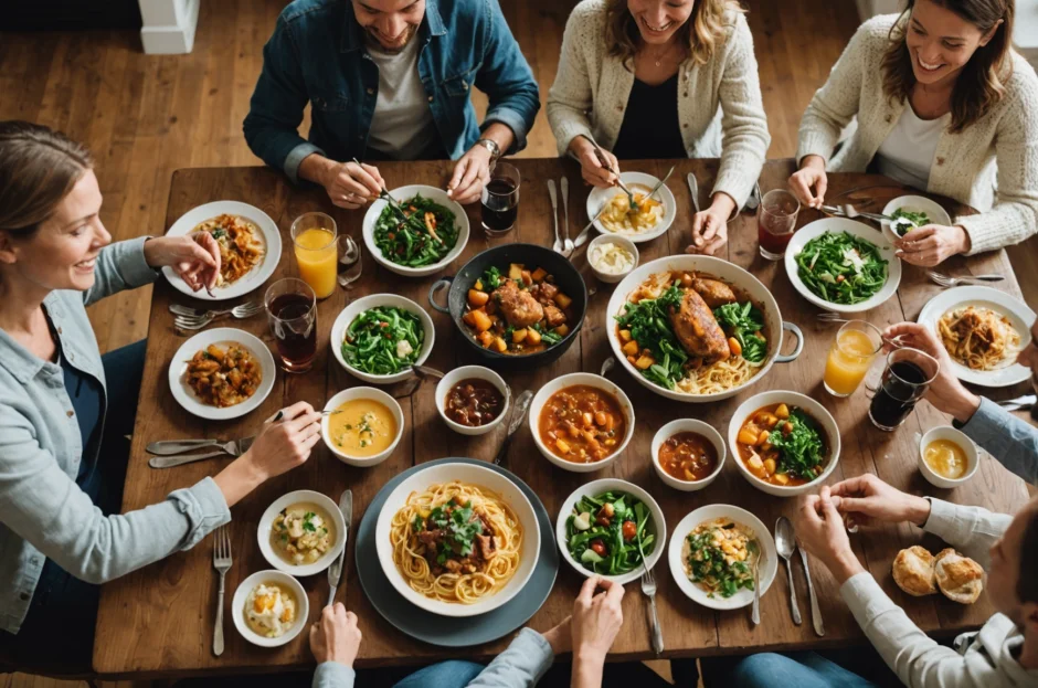Como usar a comida para facilitar a conversa entre convidados?