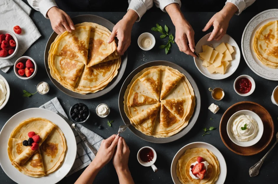 Diferença entre crepe francês e crepe suíço