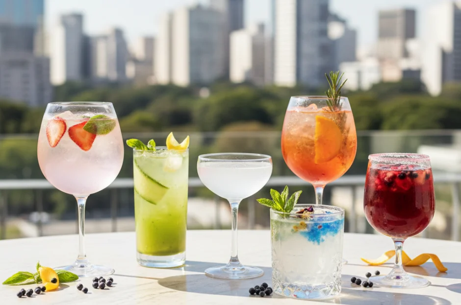 Drinks com Gin: 5 combinações refrescantes que são tendência em eventos de SP