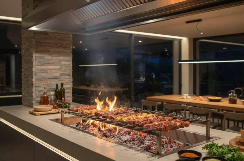 Fogo de Chão em Recintos Fechados