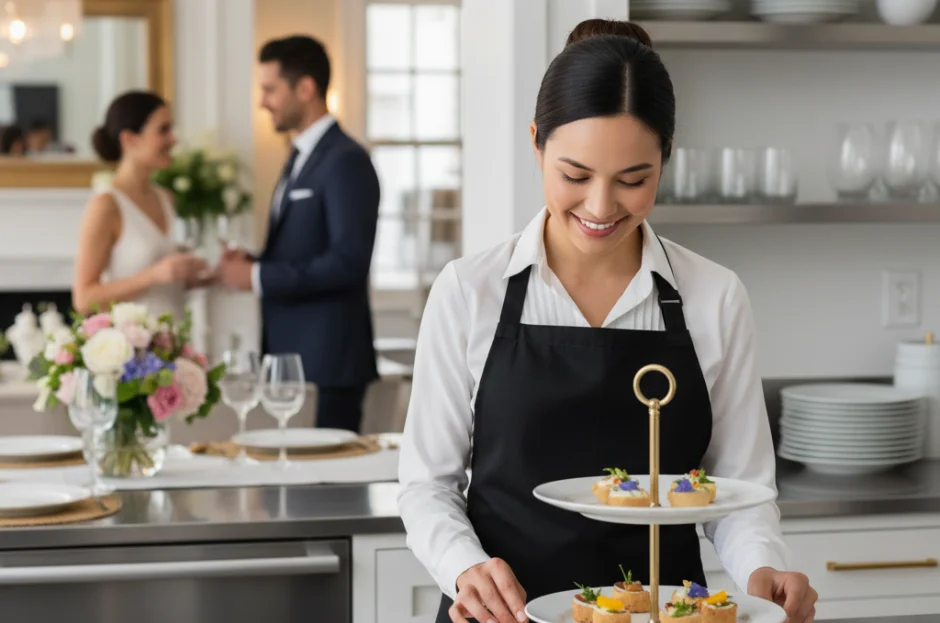 O papel da Copeira no Buffet a Domicílio: Por que ela é o braço direito do anfitrião?