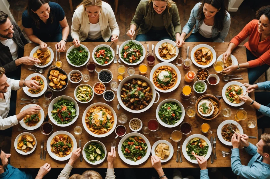 O que é open food em festas residenciais