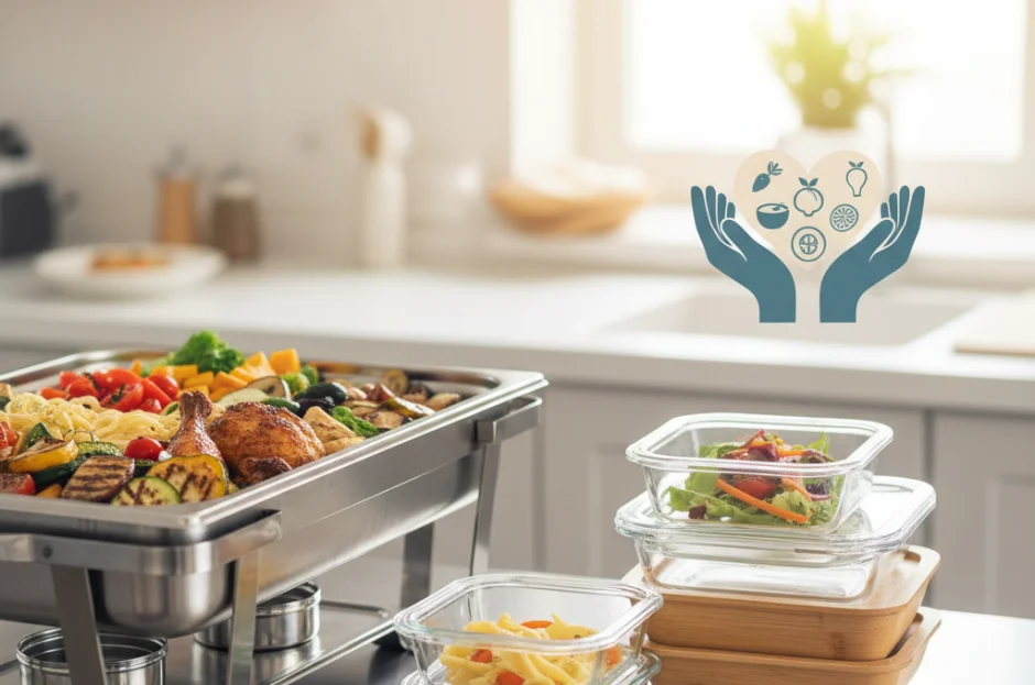 O que fazer se a comida do buffet sobrar? Guia de doação e reaproveitamento seguro