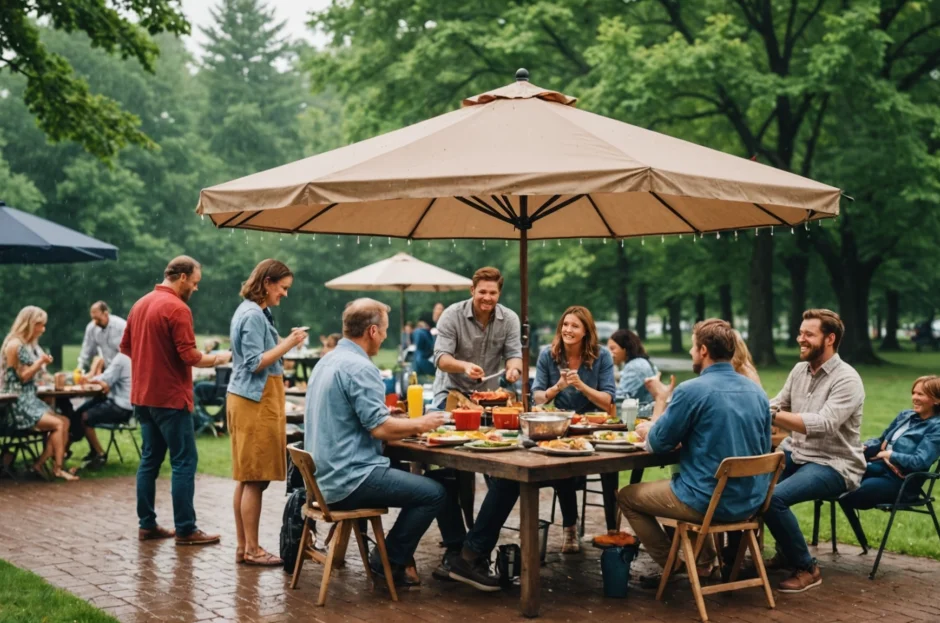 Plano B para Eventos: O que fazer se chover no seu Churrasco ao Ar Livre?
