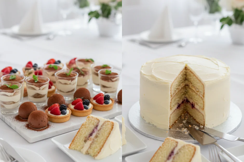 Sobremesas para Buffet a Domicílio: Doces individuais ou bolos de corte?