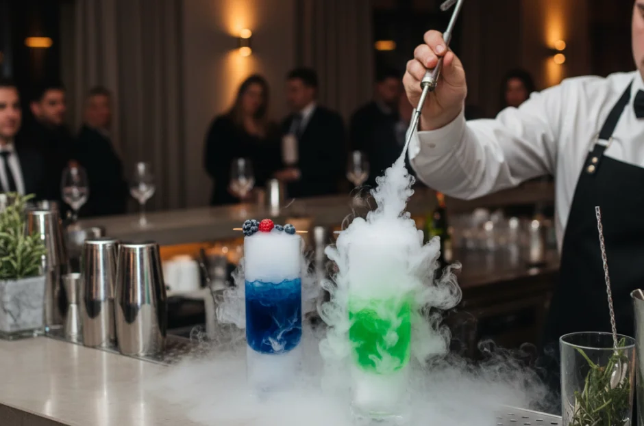 Uso de Gelo Seco e Nitrogênio no Bar: Como elevar o nível dos drinks da sua festa