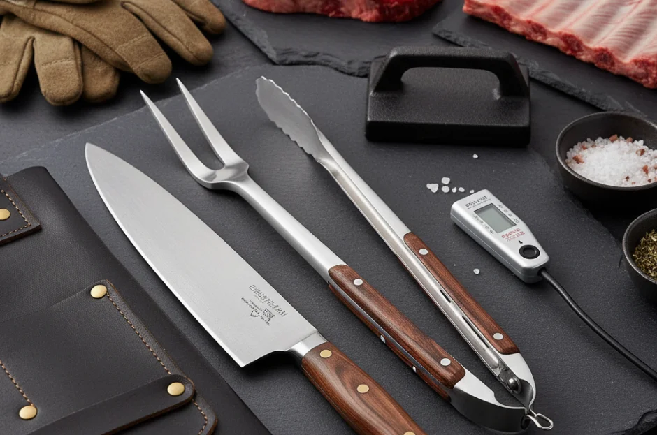 Utensílios Indispensáveis: O que compõe o kit básico de um mestre churrasqueiro?