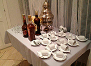 Mesa de café para evento