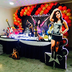 Decoração para festa infantil com tema Anitta