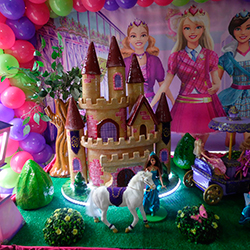 Decoracao barbie escola de princesas