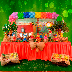Aluguel de Decoração de Festa Infantil tema Cocoricó