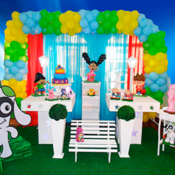 Decoração para festa infantil com tema Discovery Kids