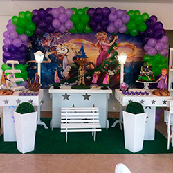 Aluguel de Decoração de Festa Infantil tema Enrolados