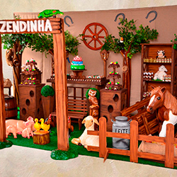 Decoração para festa infantil com tema Fazendinha