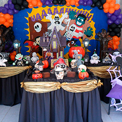 Decoração para festa infantil com tema Halloween