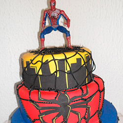 Decoração para festa infantil com tema Homem Aranha