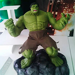 Decoração para festa infantil com tema Incrível Hulk
