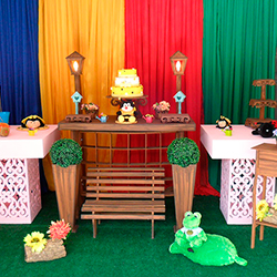 Decoração para festa infantil com tema Jardim Encantado