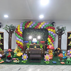 Decoração para festa infantil com tema Jardim