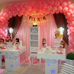 Decoração para festa infantil com tema Jolie