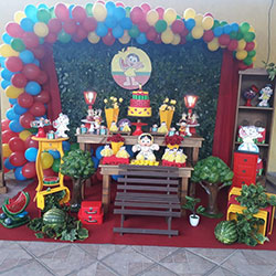 Decoração para festa infantil com tema Magali