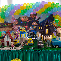 Decoração para festa infantil com tema Meu Malvado Favorito