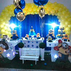 Aluguel de Decoração de Festa Infantil tema Minions