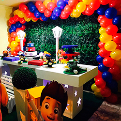 Decoração para festa infantil com tema Patrulha Canina