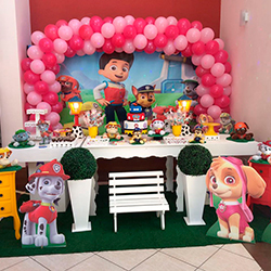 Decoração para festa infantil com tema Patrulha Canina