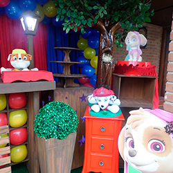 Decoração para festa infantil com tema Patrulha Canina