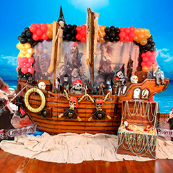 Aluguel de Decoração de Festa Infantil tema Piratas do Caribe