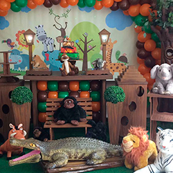 Decoração para festa infantil com tema Safari